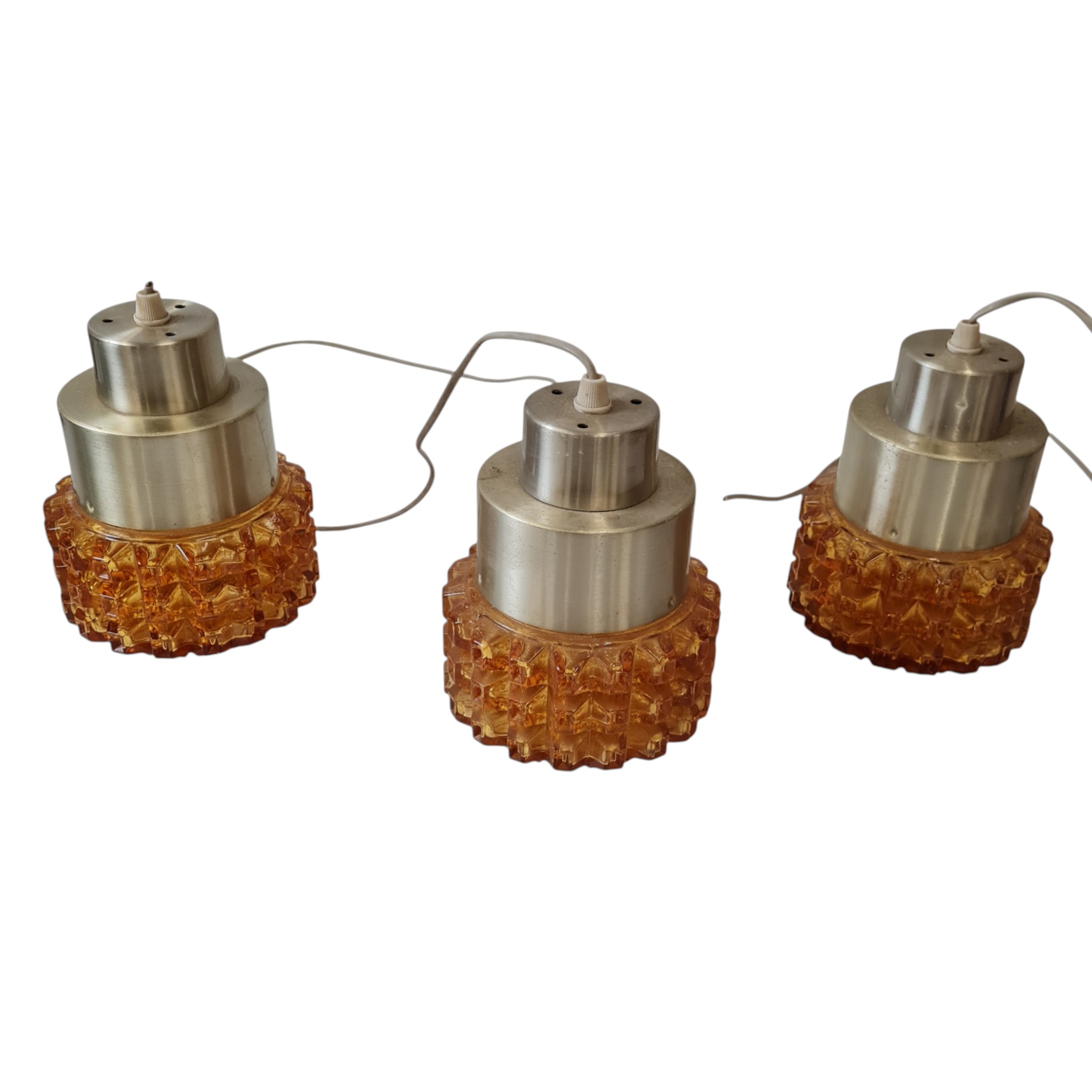 Loftlampe | Dansk design | Glas og guldfarvet letmetal