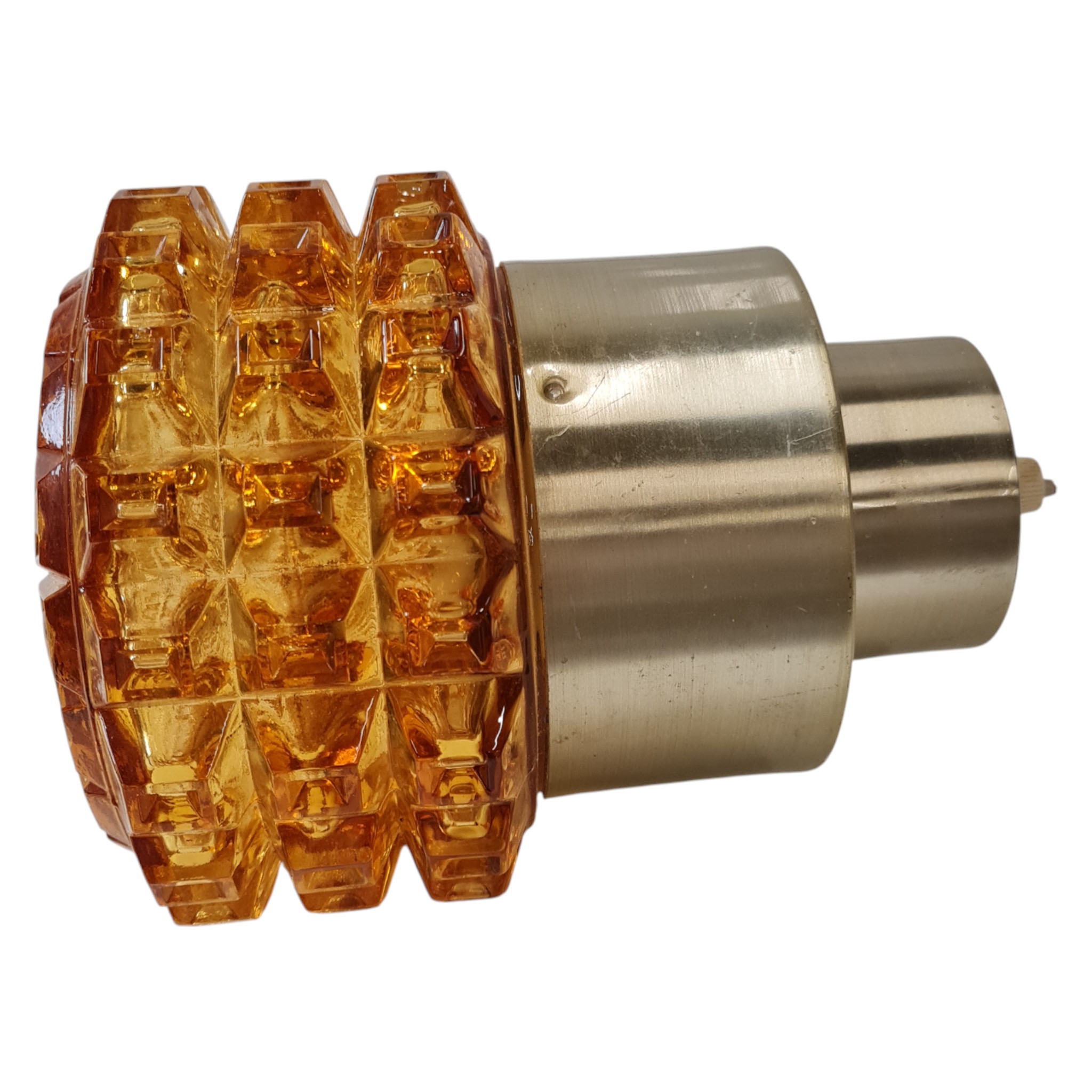 Loftlampe | Dansk design | Glas og guldfarvet letmetal