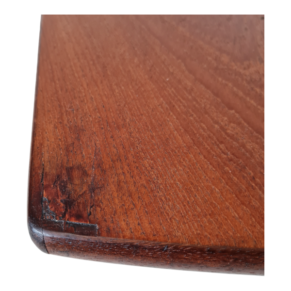Sofabord med hylde i Sort snoreflet | Teak
