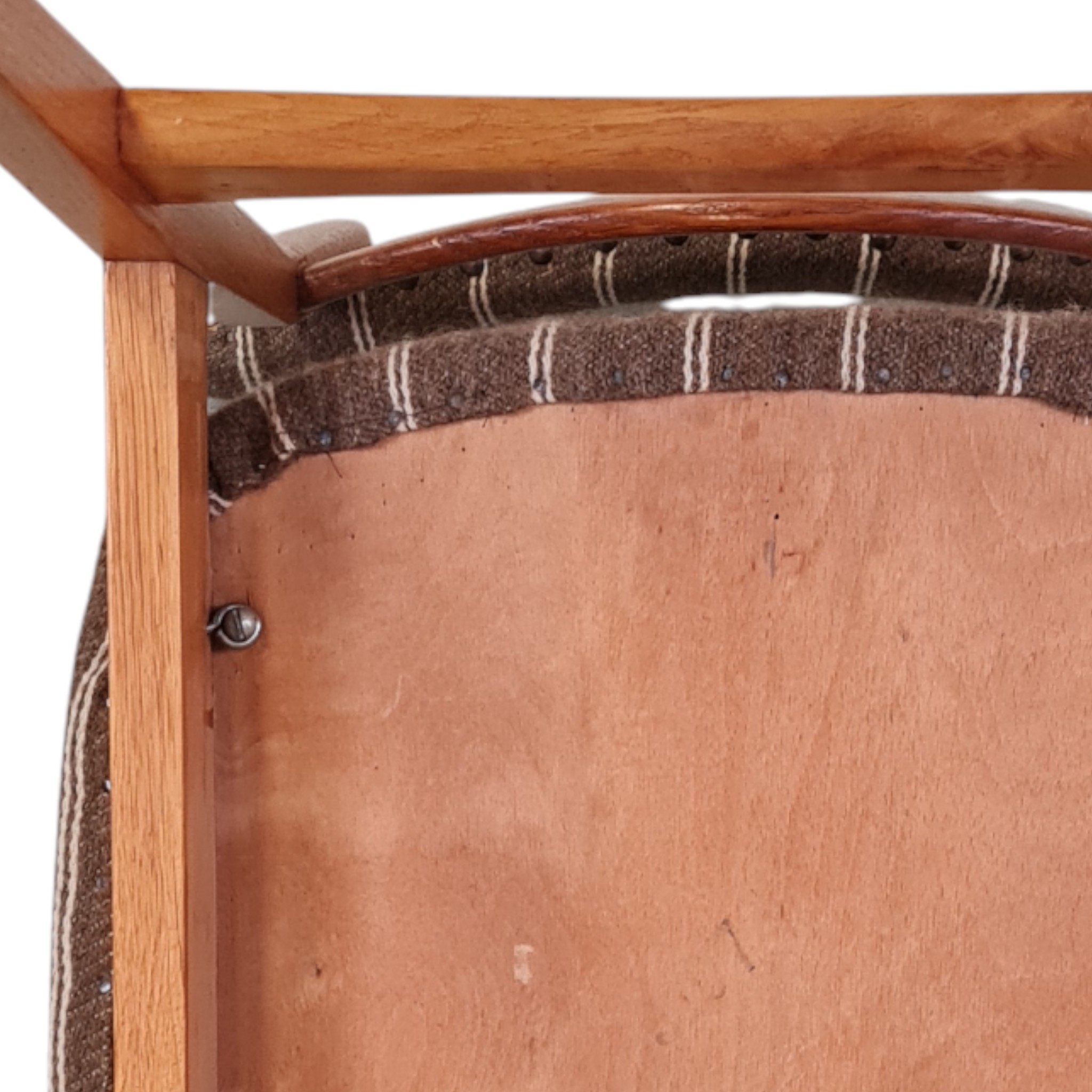 Spisebordsstol | Arne Wahl Iversen, tilskrevet | Bøg og stribet uld