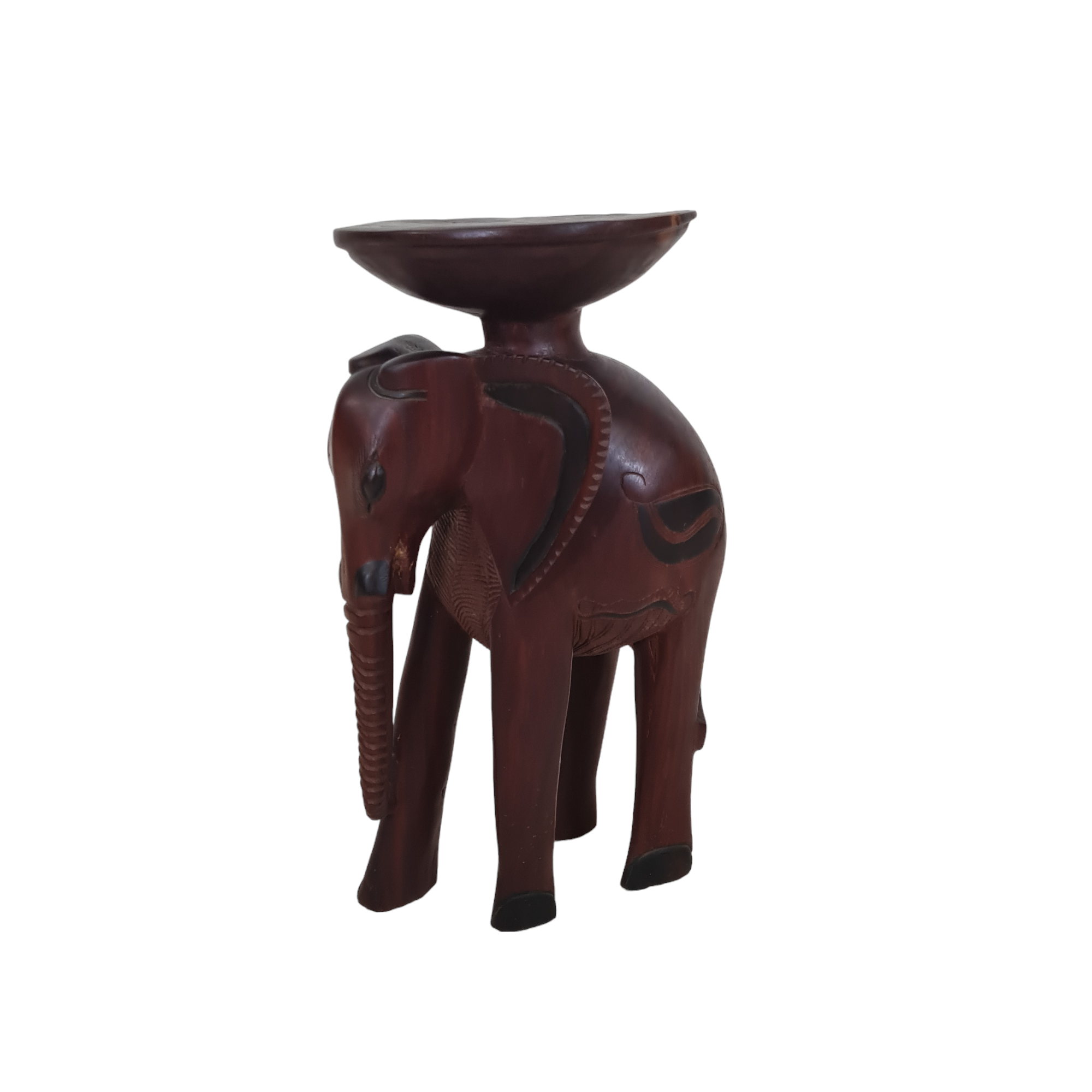 Africana Elephant Pedestal or side table Wood Retrofabrikken