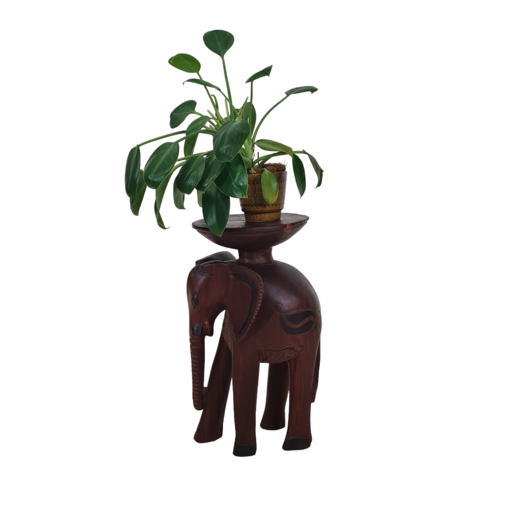 Africana Elephant Pedestal or side table Wood Retrofabrikken