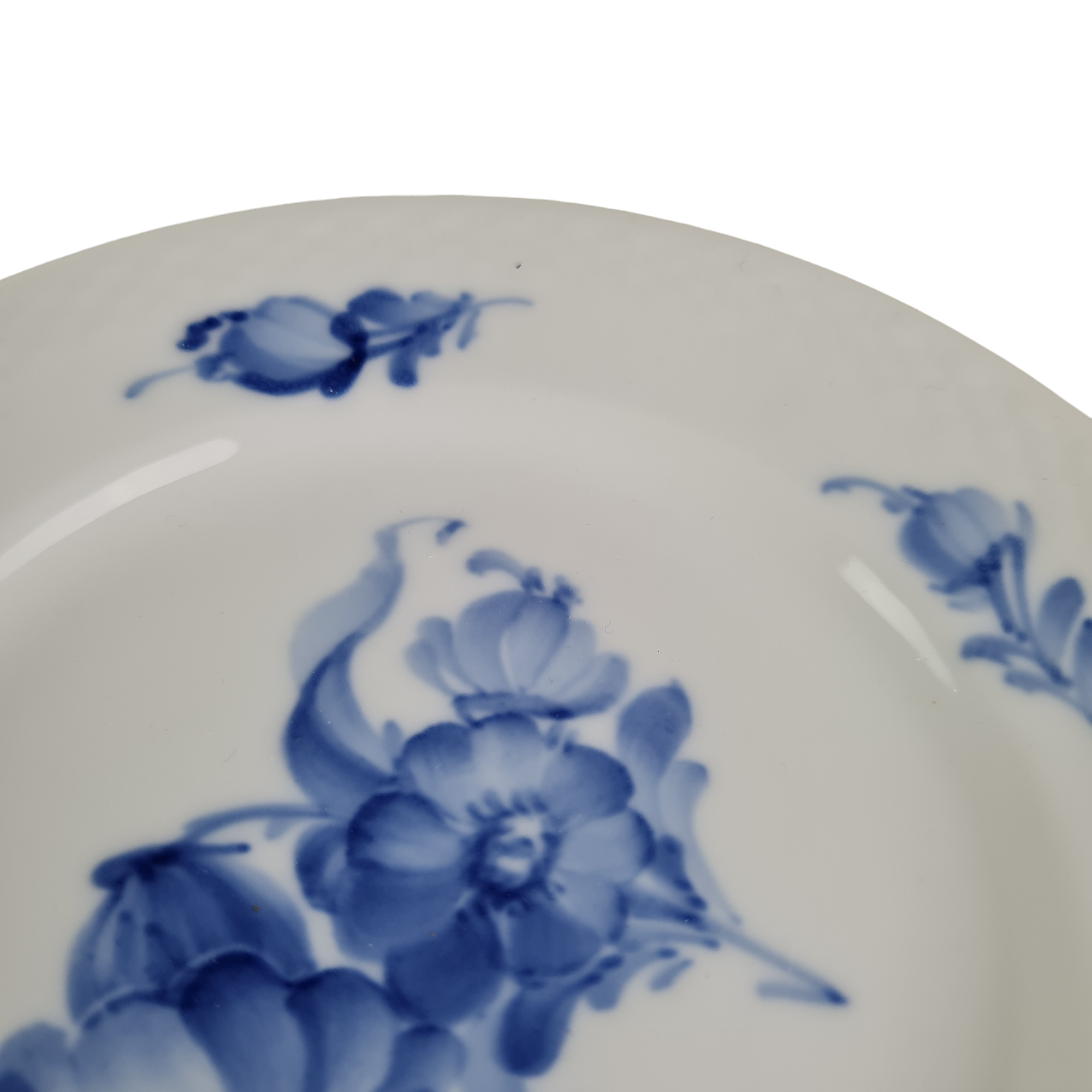 The cake plate, The series Blue Flower, braided model 8092, GF Hetsch &  Arnold Krog