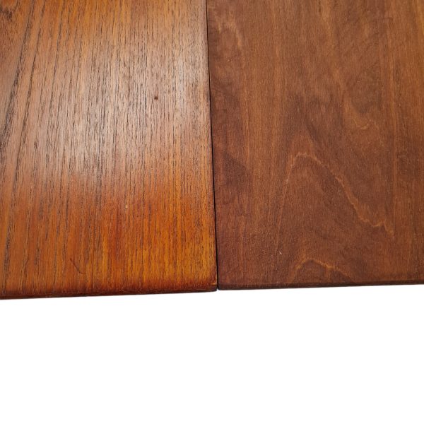 Rundt spisebord med 3 tillægsplader | Dansk design | Teak