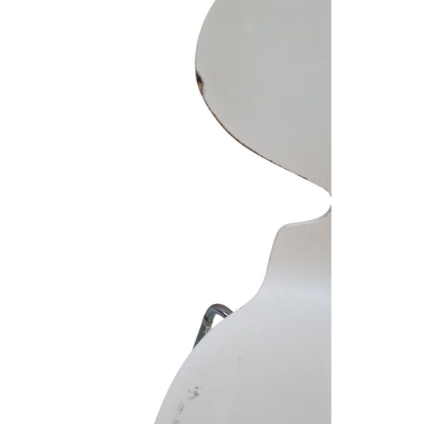 Spisebordsstol model 3101 | Arne Jacobsen | Fritz Hansen | Hvidlakeret formpresset finer & stel af stål