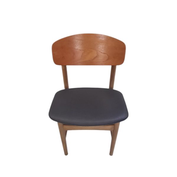 Spisebordsstole model 122 | Børge Mogensen | Søborg Møbelfabrik | Teak & bøg Nypolstret