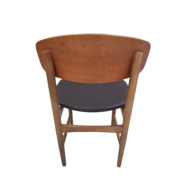 Spisebordsstole model 122 | Børge Mogensen | Søborg Møbelfabrik | Teak & bøg Nypolstret
