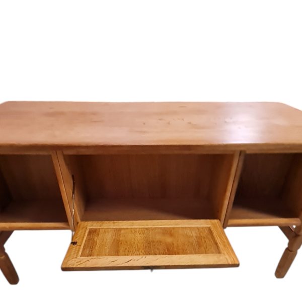 Fritstående skrivebord med 6 skuffer | Dansk design | Eg
