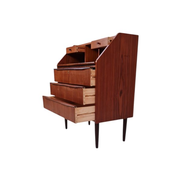 Chatol med skriveplade og skuffer | Dansk design | Teak