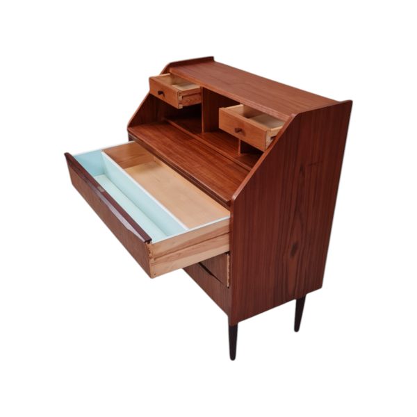 Chatol med skriveplade og skuffer | Dansk design | Teak