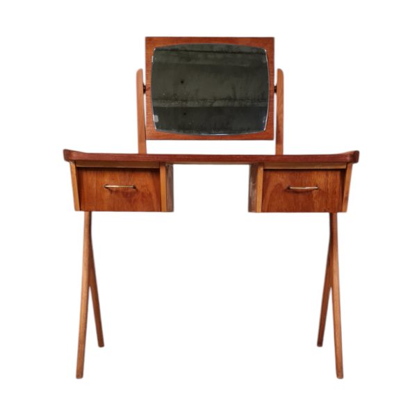 Sminkebord med vippespejl | Dansk design | Eg & Teak