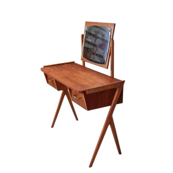 Sminkebord med vippespejl | Dansk design | Eg & Teak