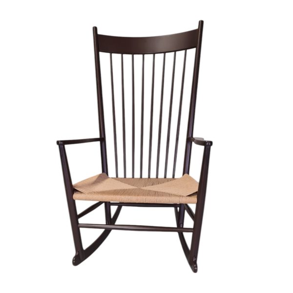 Gyngestol model J16 | Hans J. Wegner | Fredericia Furniture | Lakeret bøg & naturflet