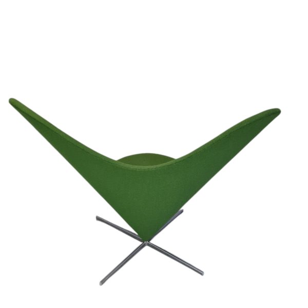 Lænestol model Hjertestolen | Verner Panton | Vitra | Letmetal & uld