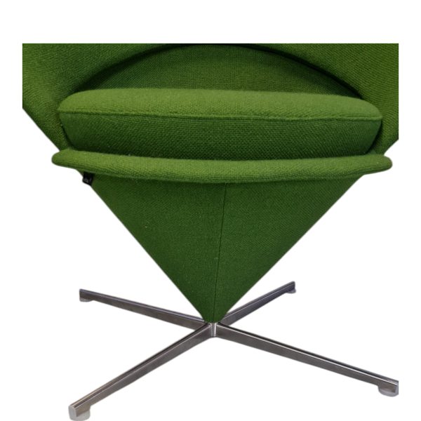 Lænestol model Hjertestolen | Verner Panton | Vitra | Letmetal & uld
