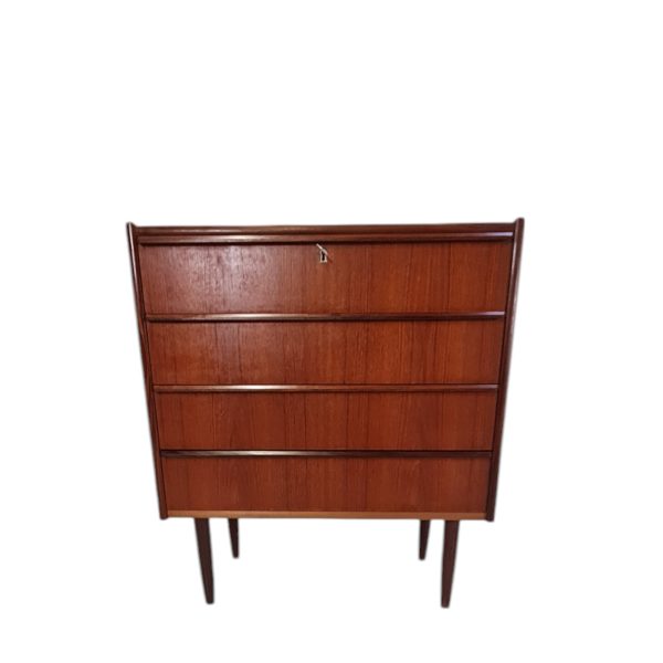 Kommode med 4 skuffer | Egon Jensen | Hanbjerg Møbelfabrik | Teak