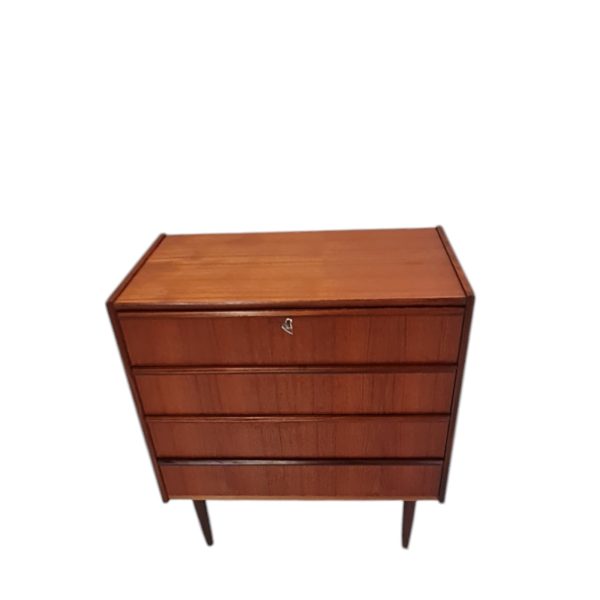 Kommode med 4 skuffer | Egon Jensen | Hanbjerg Møbelfabrik | Teak