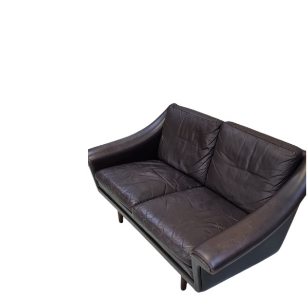 2-Personer sofa model Matador | Aage Christiansen | ERAN | Mørkebrunt læder