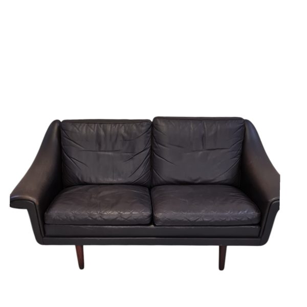 2-Personer sofa model Matador | Aage Christiansen | ERAN | Mørkebrunt læder