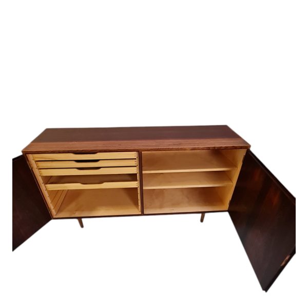 Lav skænk med skydelåger | Dansk design | Palisander