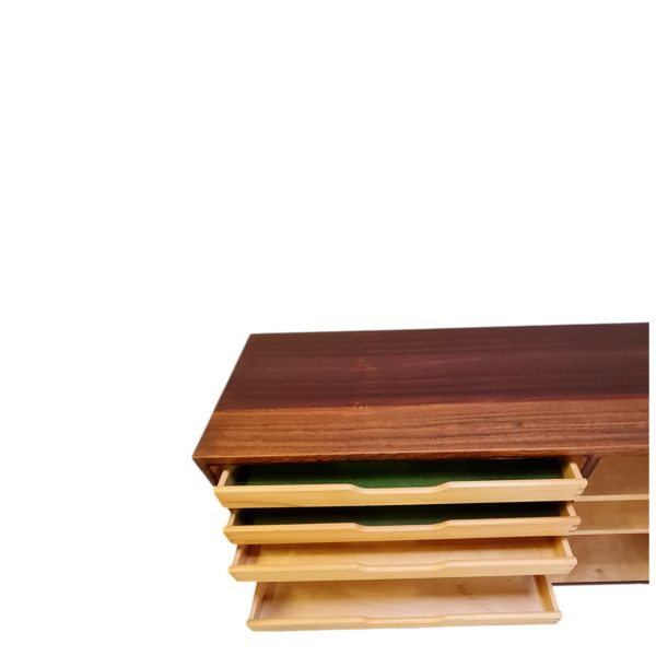 Lav skænk med skydelåger | Dansk design | Palisander