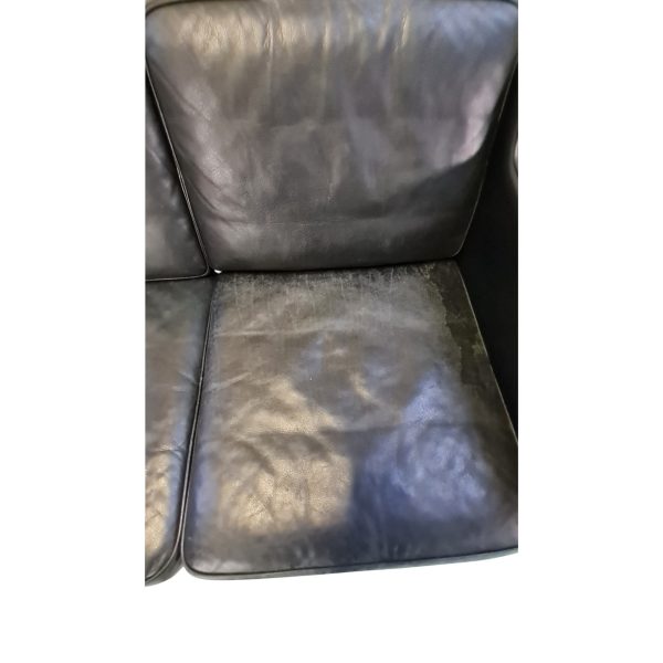 3-Personers sofa | Tilskrevet Børge Mogensen |  Sort læder