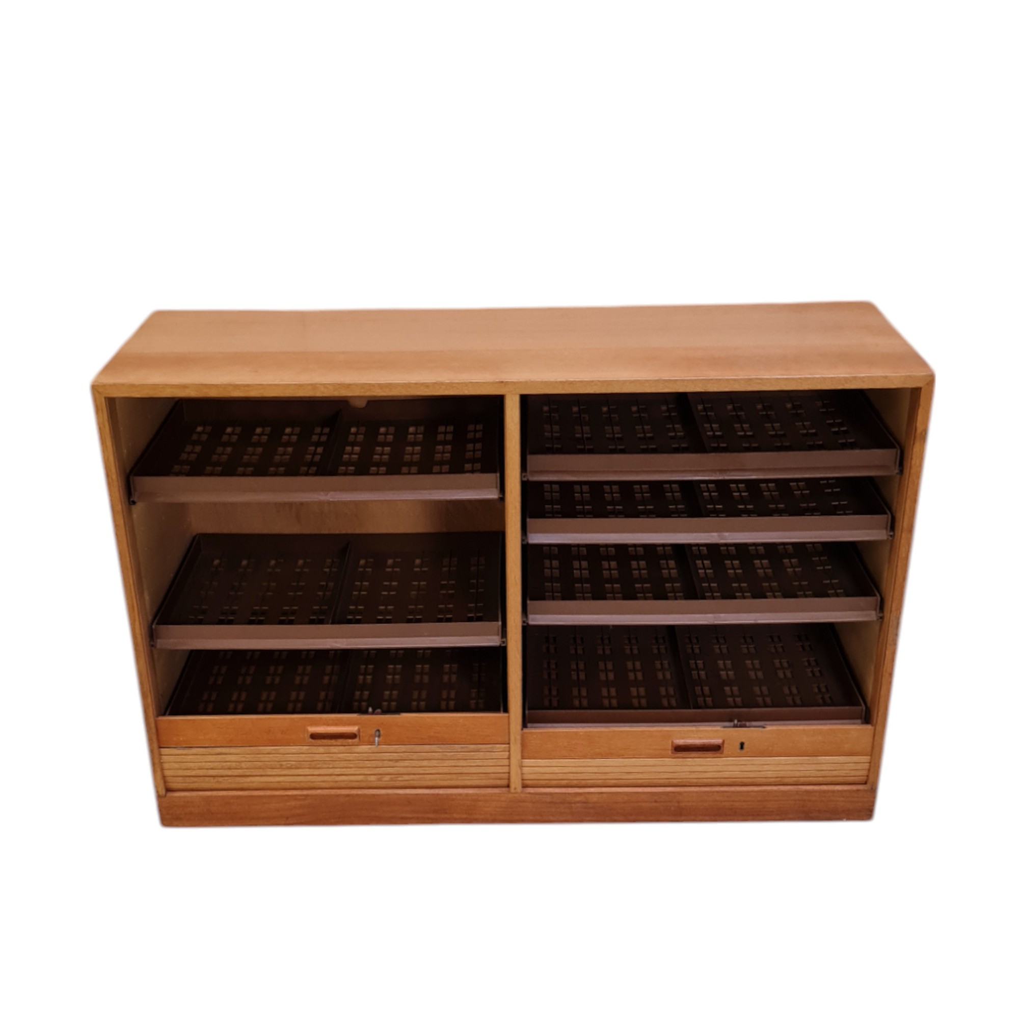 Dobbelt arkivskab med jalousilåger | Dansk design | Eg