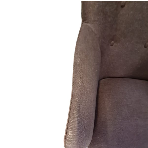 Lænestol | Dansk design | Møbelsnedker Anders Svendsen, Kbh | Betrukket med brun uld