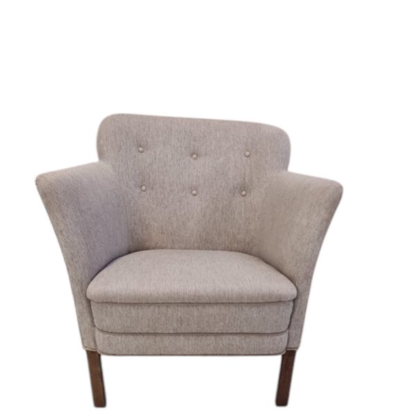 Lænestol | Dansk design | møbelsnedker Anders Svendsen | Grå uld