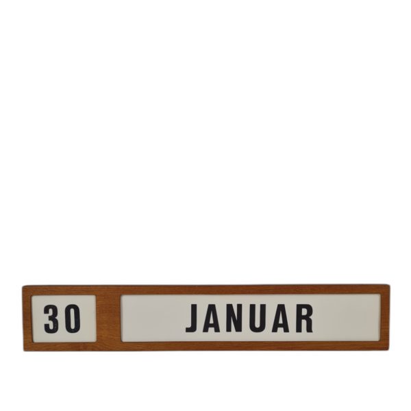 Retrokalender | Dansk design | Teak
