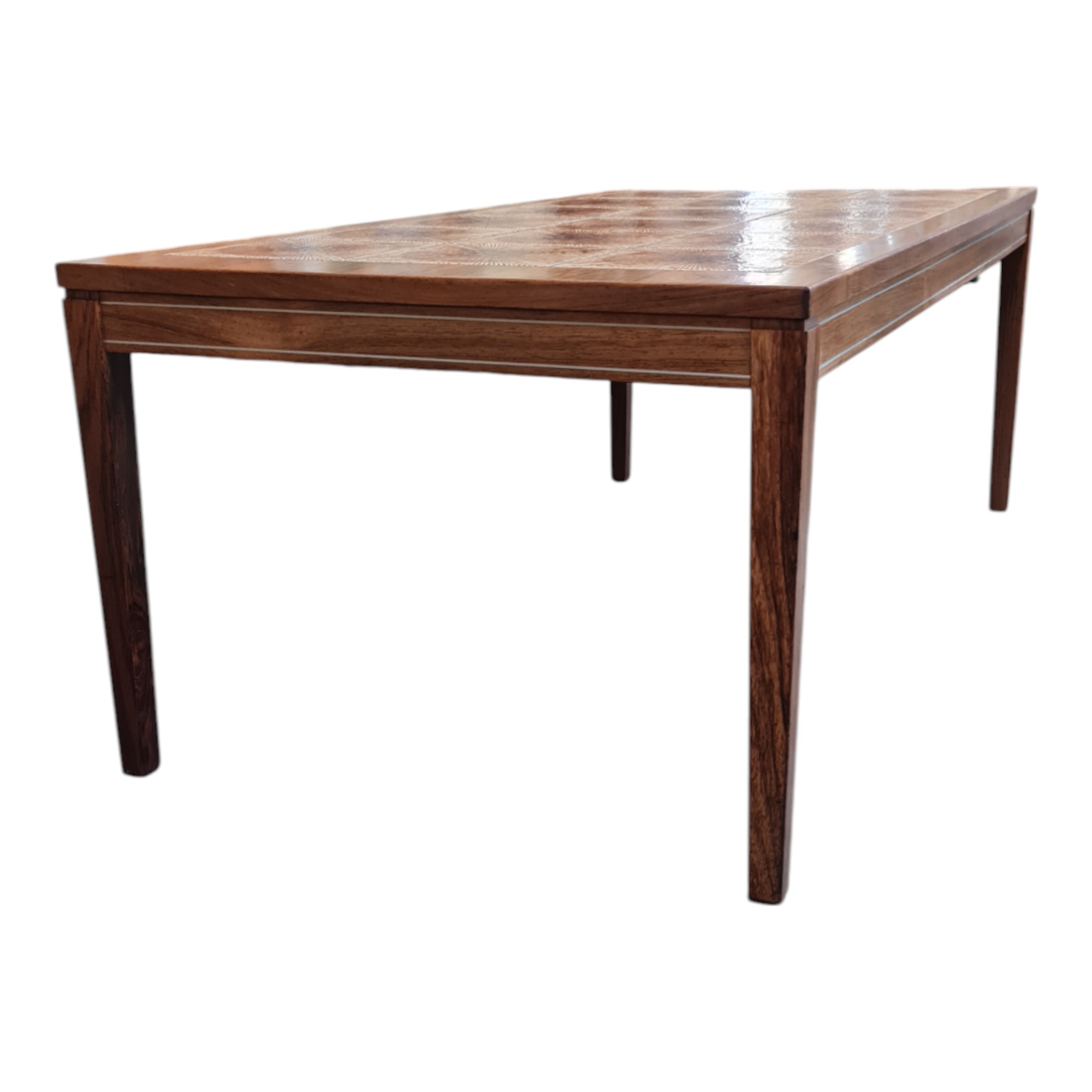 Sofabord med kakler | Dansk design | Teak & kakler