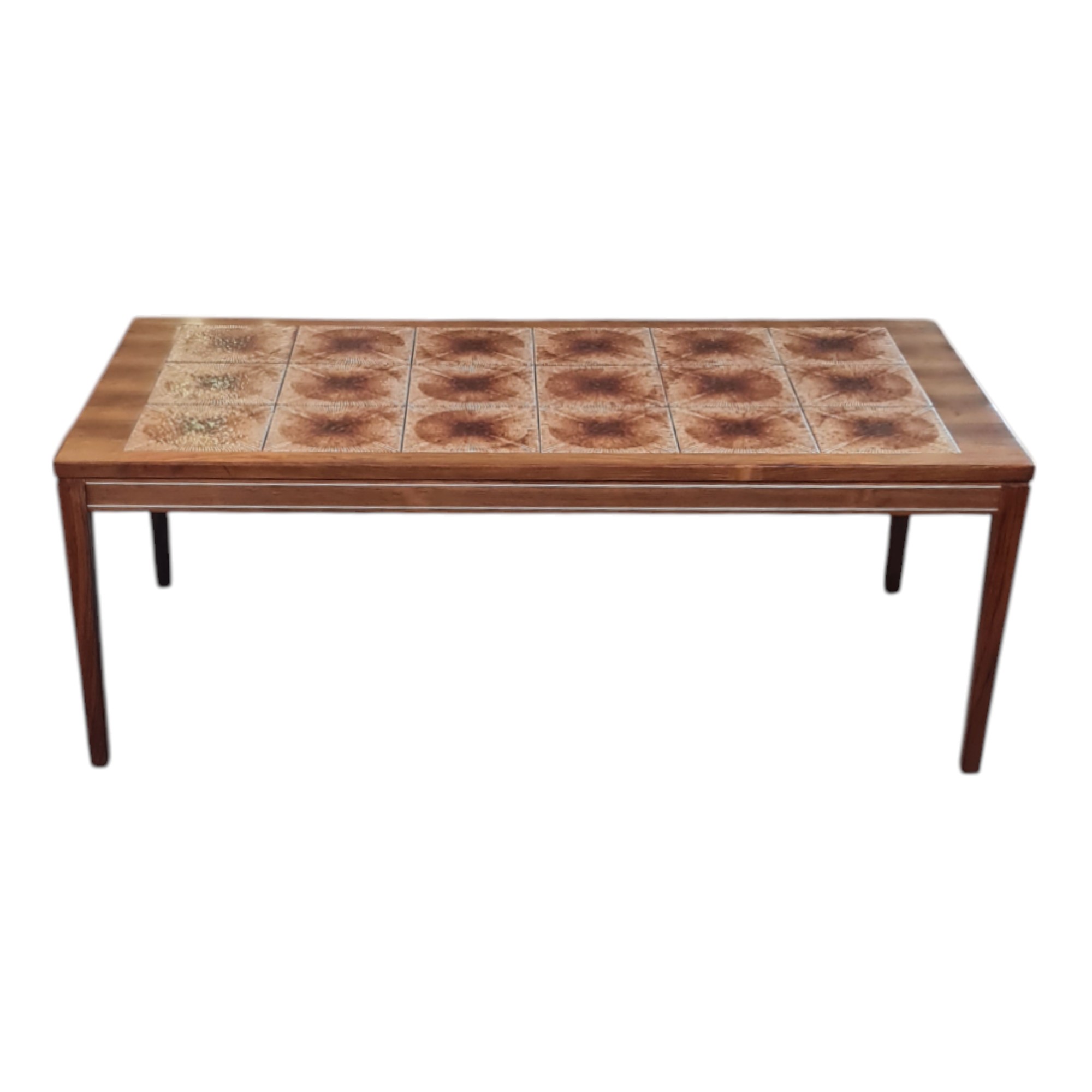 Sofabord med kakler | Dansk design | Teak & kakler