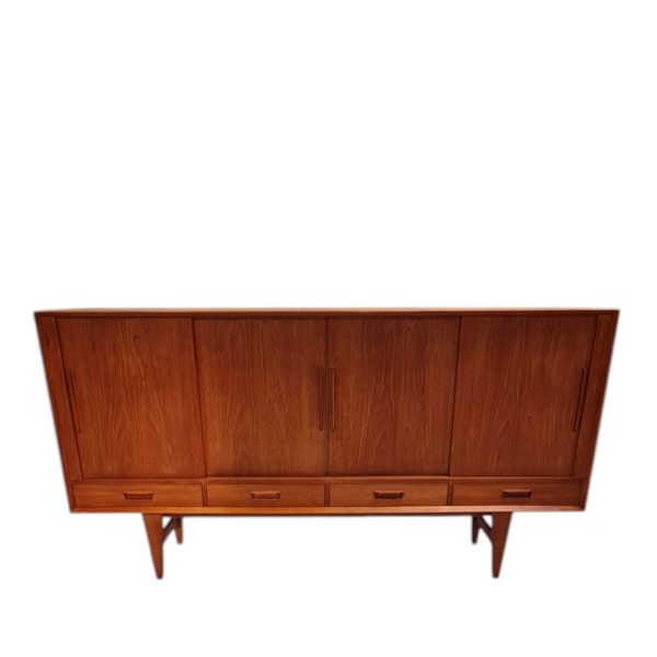 Skænk med 4 låger og 4 skuffer i front | Dansk design | Teak