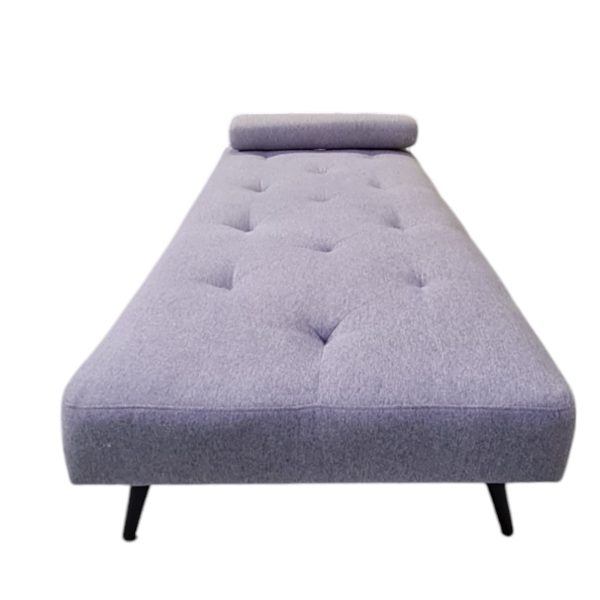 Minimalistisk daybed med dybhæftet madras – Dansk design, 1970’erne