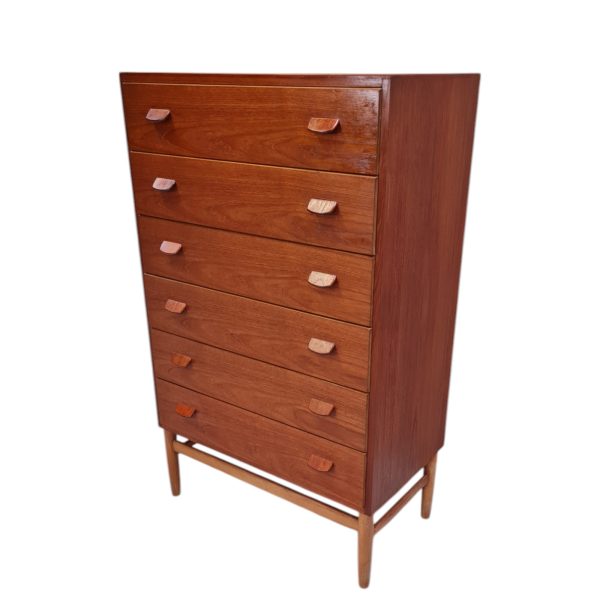 Kommode med 6 skuffer | Poul M. Volther | FDB Møbler | Teak & eg
