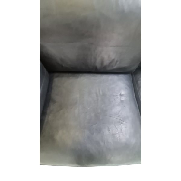 2 Personers sofa | Dansk design | Sort læder & stålben