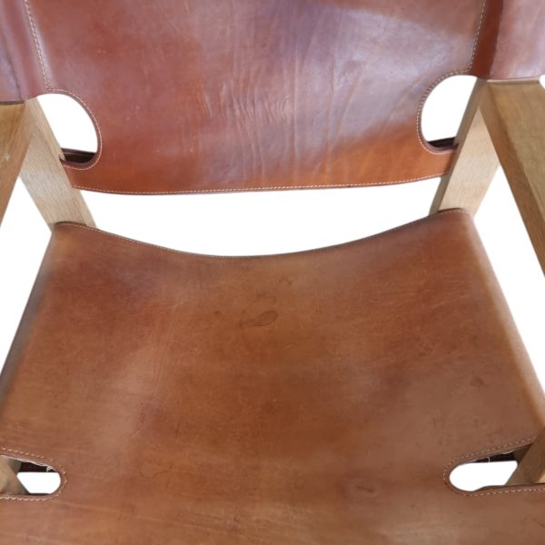 Lænestol model 2226 "Den Spanske stol" | Børge Mogensen | Fredericia Furniture | Eg & Kernelæder