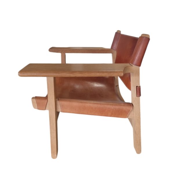 Lænestol model 2226 "Den Spanske stol" | Børge Mogensen | Fredericia Furniture | Eg & Kernelæder