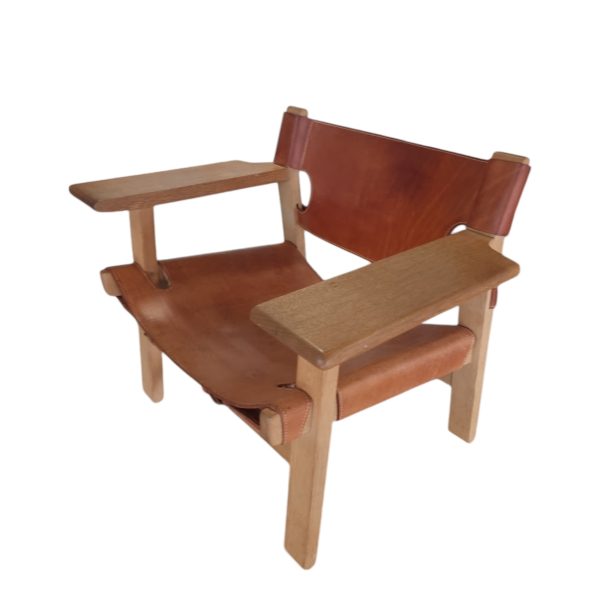 Lænestol model 2226 "Den Spanske stol" | Børge Mogensen | Fredericia Furniture | Eg & Kernelæder