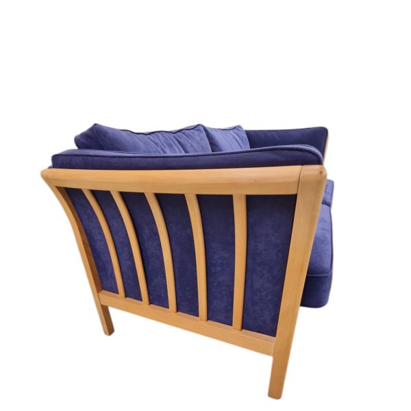 2 Personers sofa | Dansk design | Lakeret Bøg & Alcantara