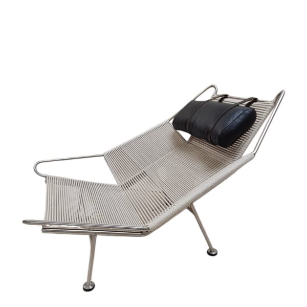 Lænestol model PP 225 Flaglinestolen | Hans J, Wegner | PP Møbler | Stål & Flagline