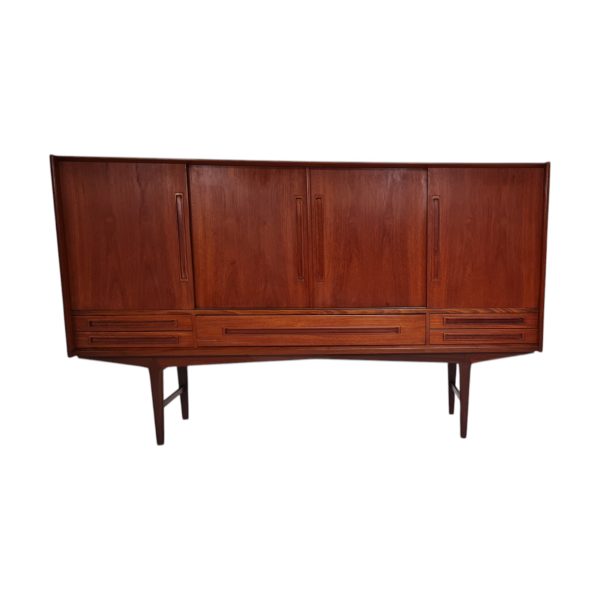 Skænk med 4 låger & 5 skuffer | Dansk design | Teak