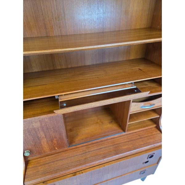 Chatol med skriveplade, spejl og skuffer | Dansk design | Teak