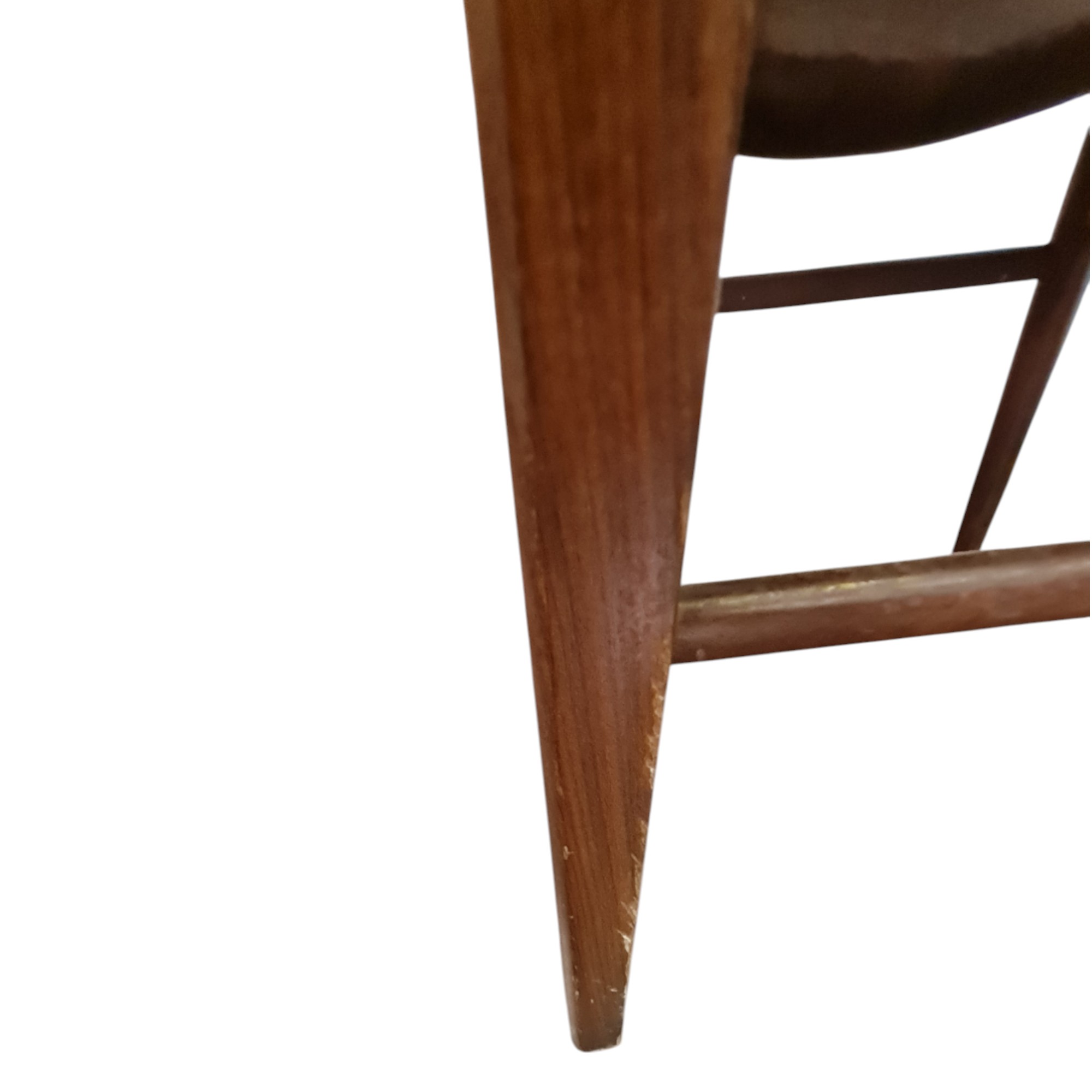 2 Spisebordsstole | V. S. Andersen | Palisander og sort kunstlæder