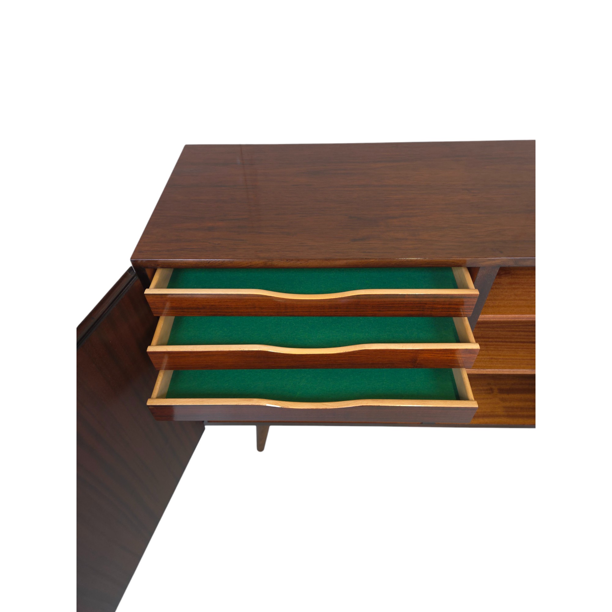 Lavt skab med to låger | Omann Junior | Palisander