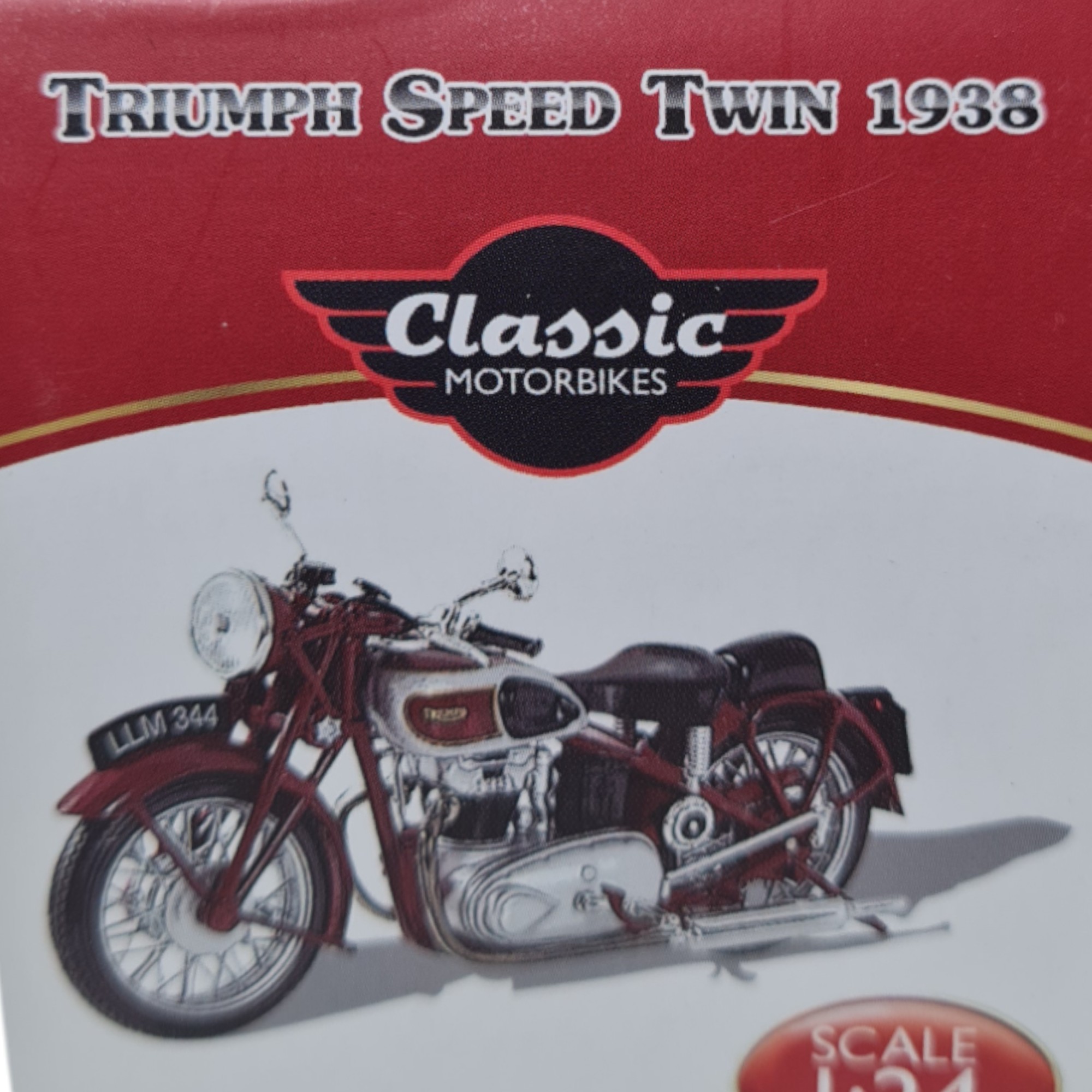 Model motorcykel Triumph Speed Twin 1938