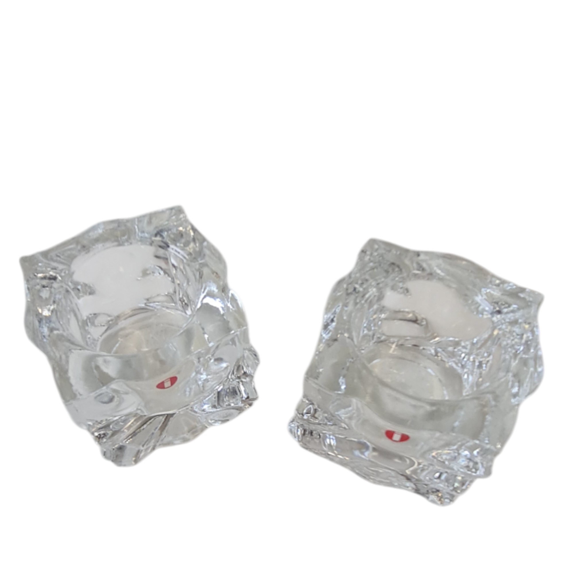 2 fyrfadsstager model Icecube | Mikko Karppanen | Iittaly | Glas