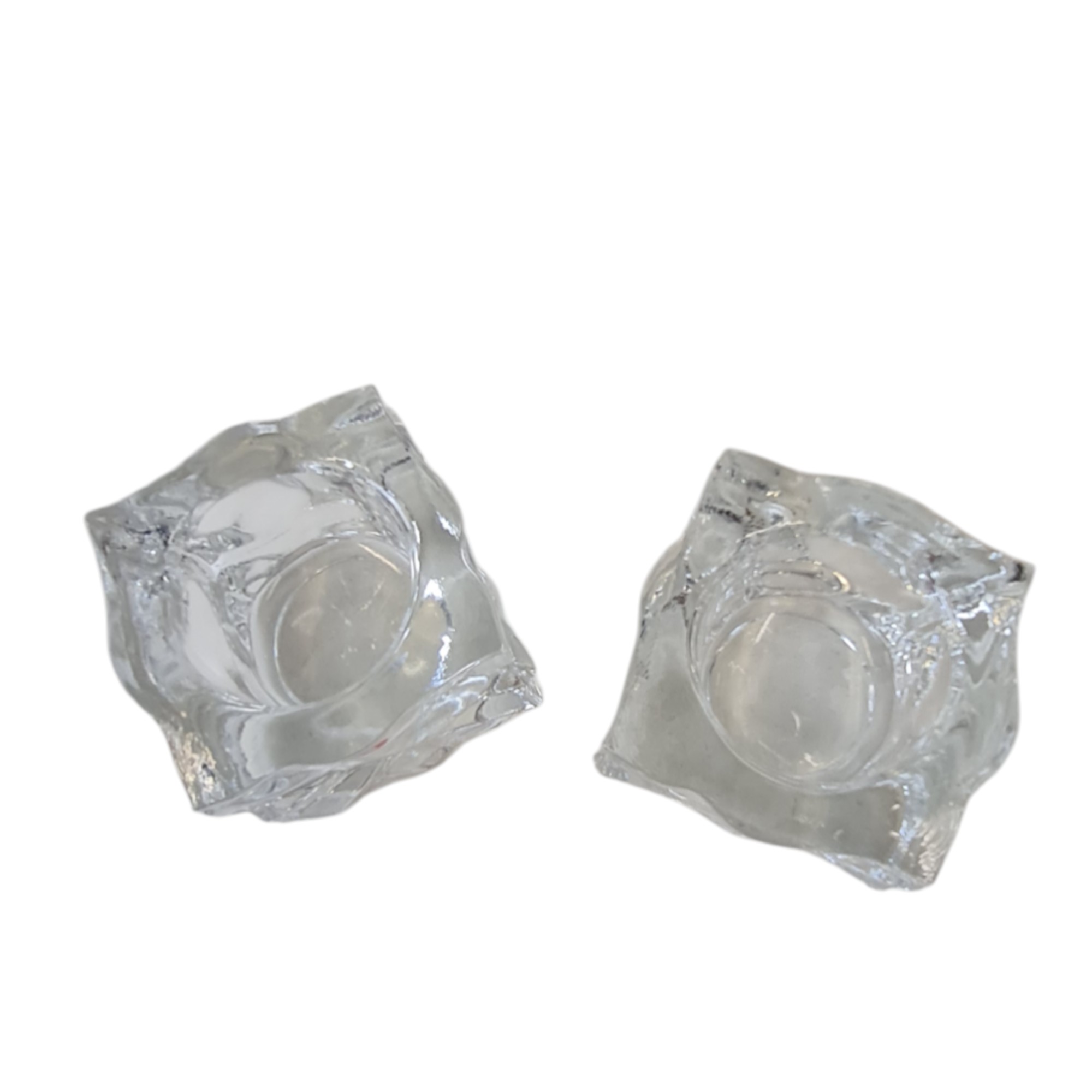 2 fyrfadsstager model Icecube | Mikko Karppanen | Iittaly | Glas