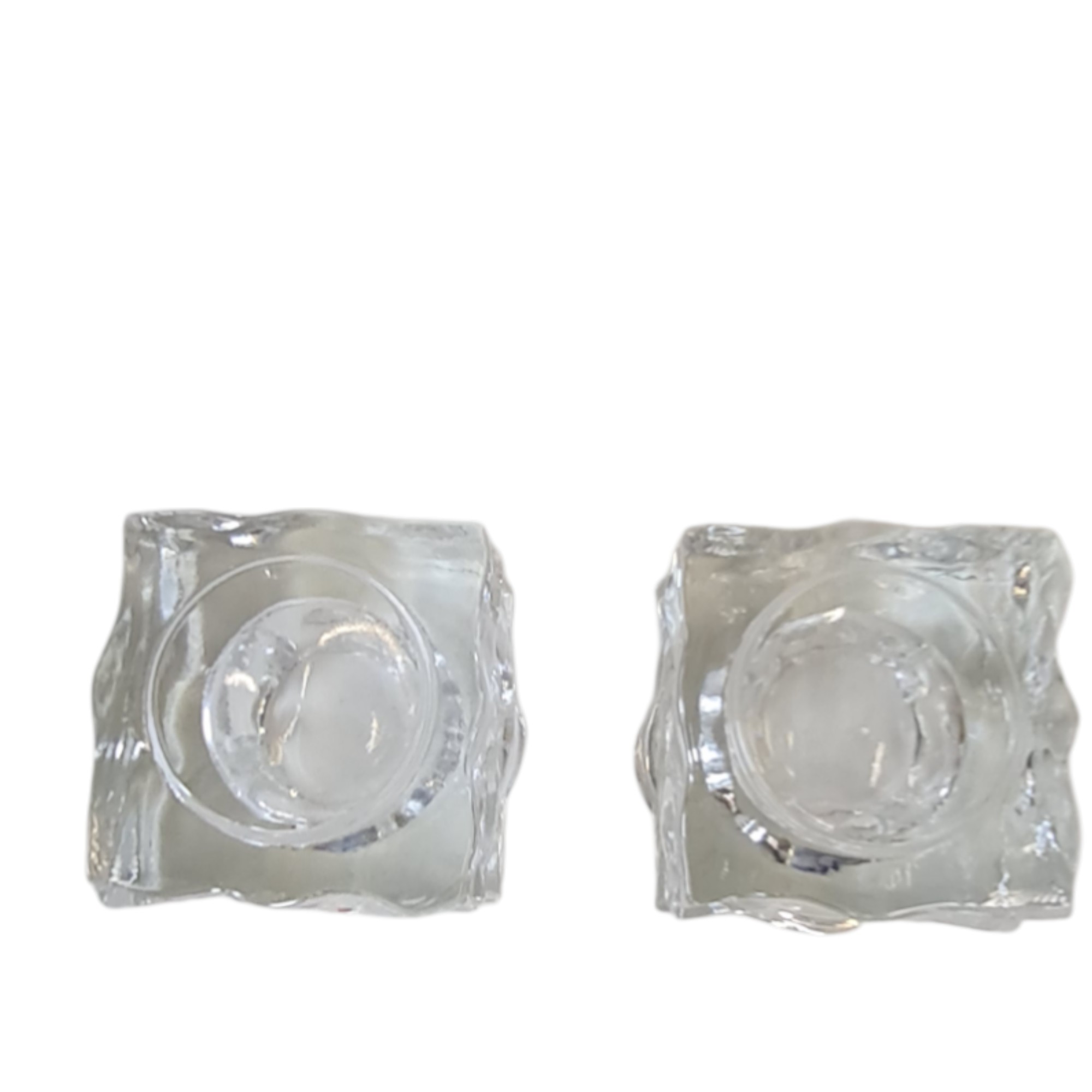 2 fyrfadsstager model Icecube | Mikko Karppanen | Iittaly | Glas