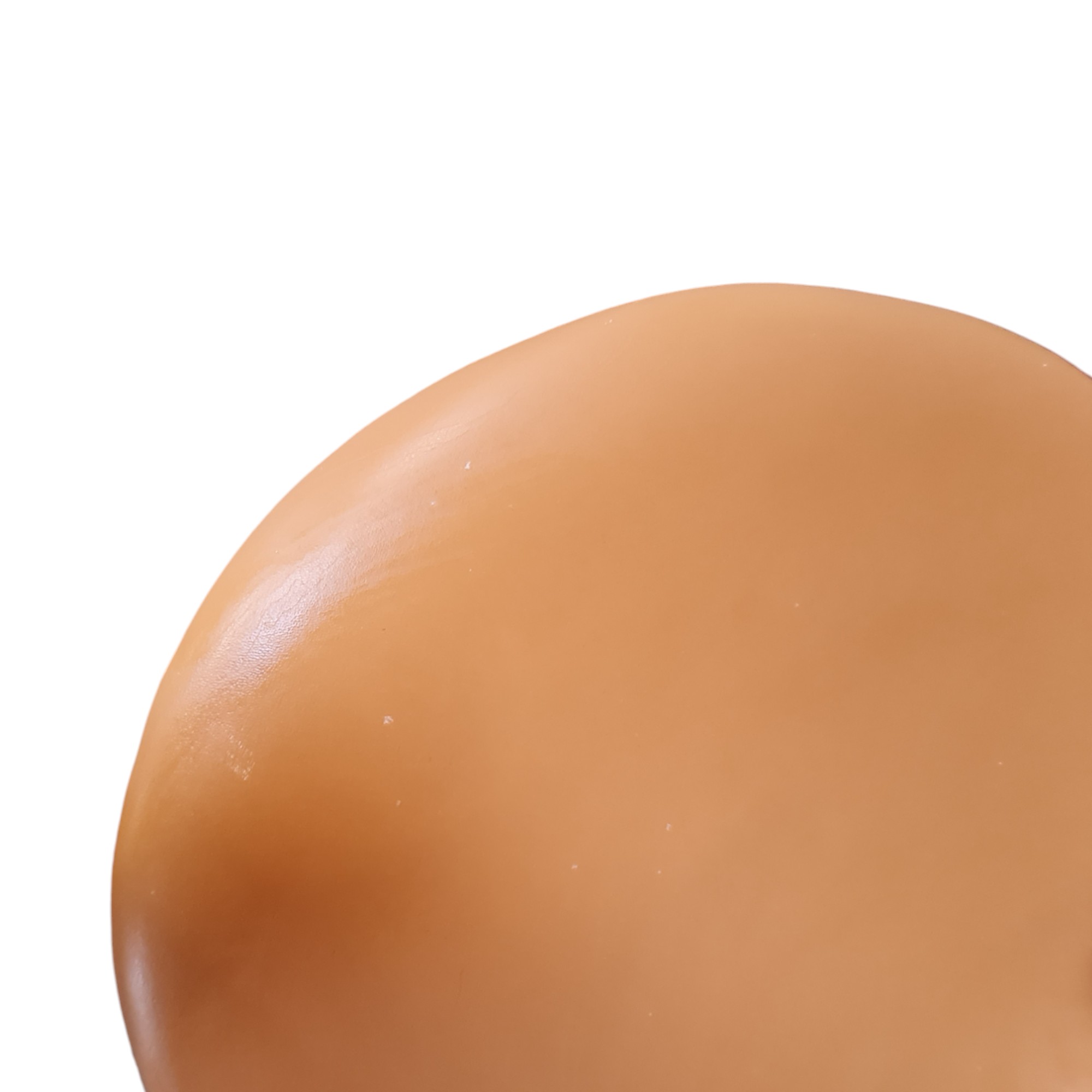 4 Spisebordsstole model 3107 | Arne Jacobsen | Fritz Hansen | Nougatfarvet læder